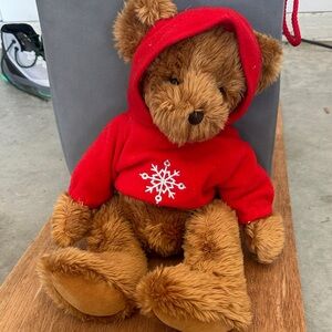 Cozy Red Hoodie Teddy Bear